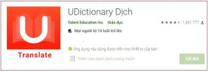Phần mượt dịch tiếng trung bằng hình ảnh U-Dictionary