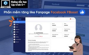Phần mềm tăng like fanpage Facebook - Fboost